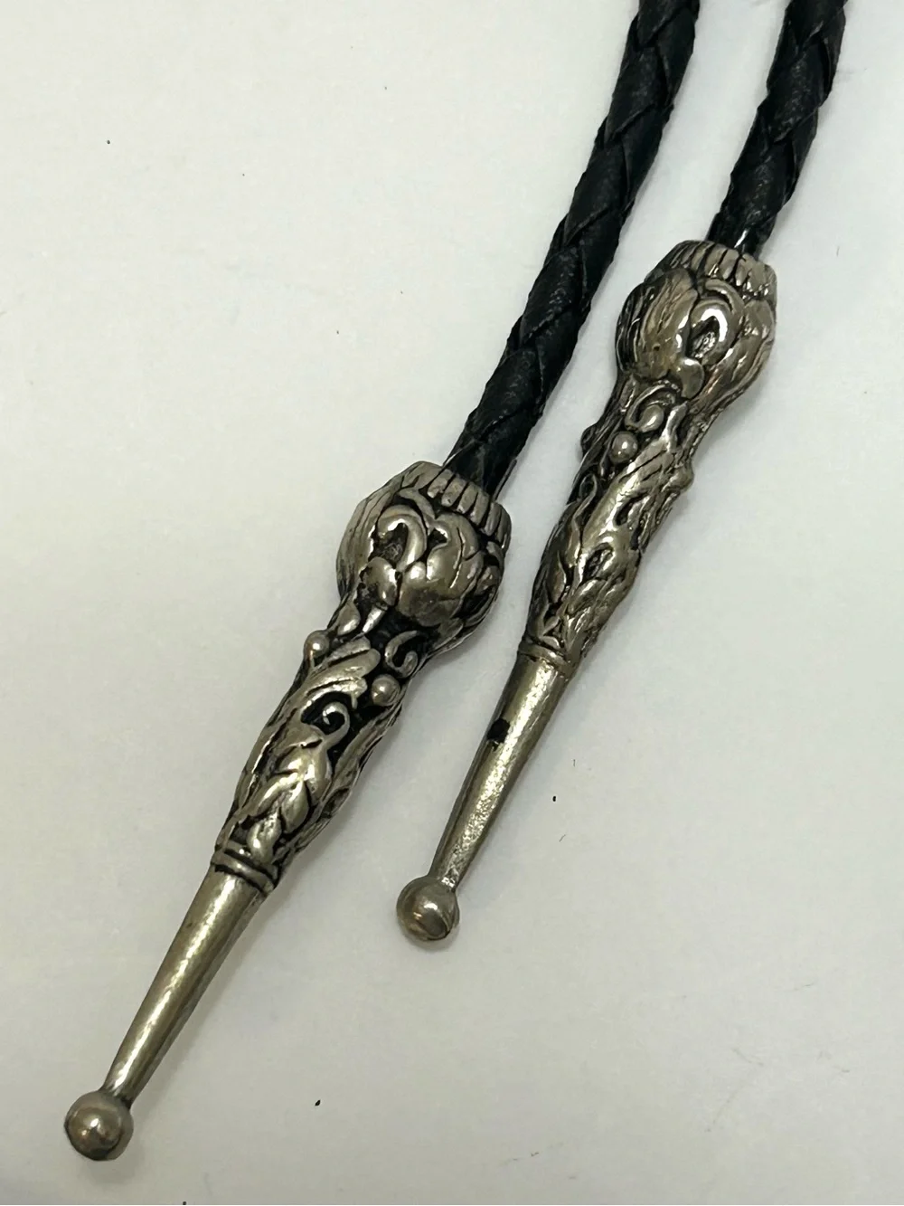 Lot of 2 Western Bolo Tie Eagle with Blue and Red Inlay & Thunderbird